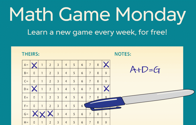 Learn a new game with Math Game Monday